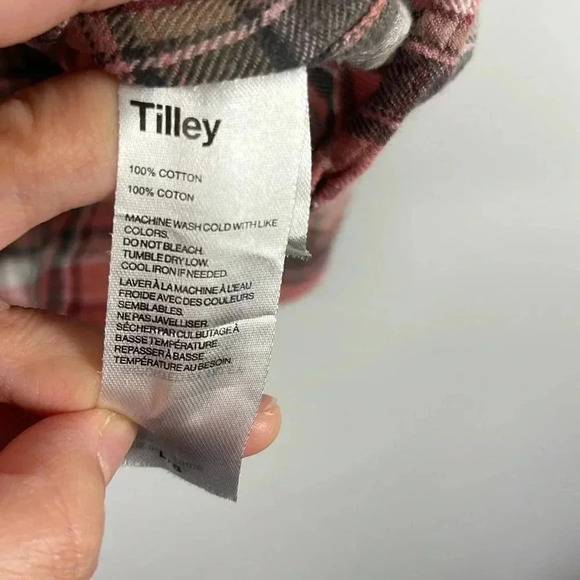 🌟Tilley  Flannel Shirt Woman L - Picture 6 of 8